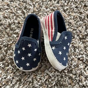 3-6M✨Baby Star and Stripes Slip-On Shoes